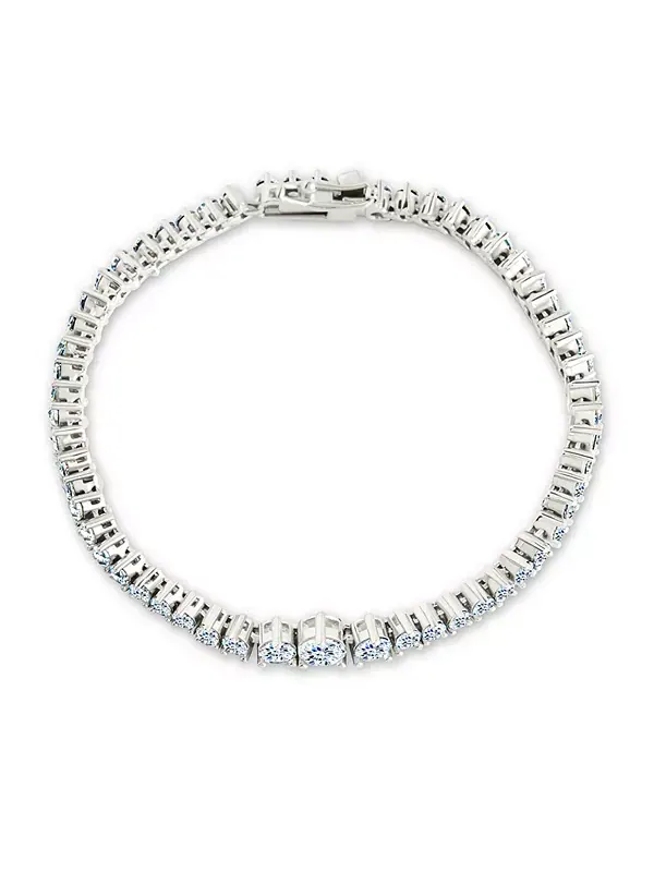 Теннисный браслет Татум с кубическим цирконием Sterling Forever — серебристый