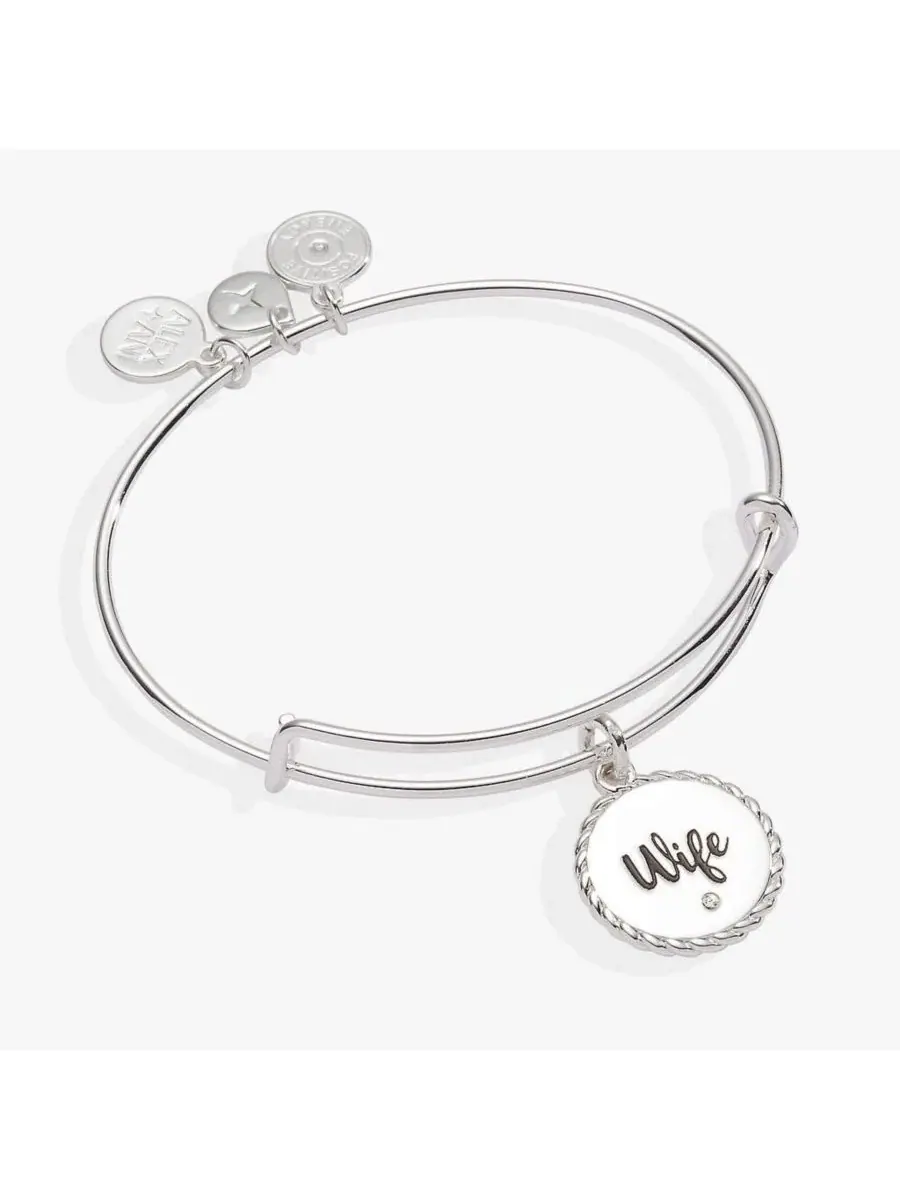 Браслет жены Alex And Ani — серебристый