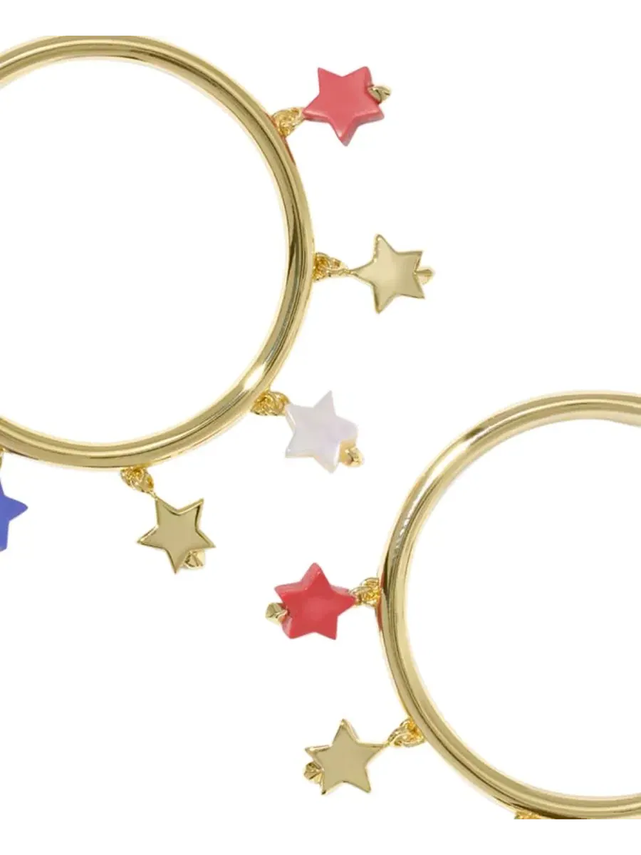 Серьги-кольца Camila с покрытием из 14-каратного золота Kendra Scott — изображение 2 из 3, оттенок золото