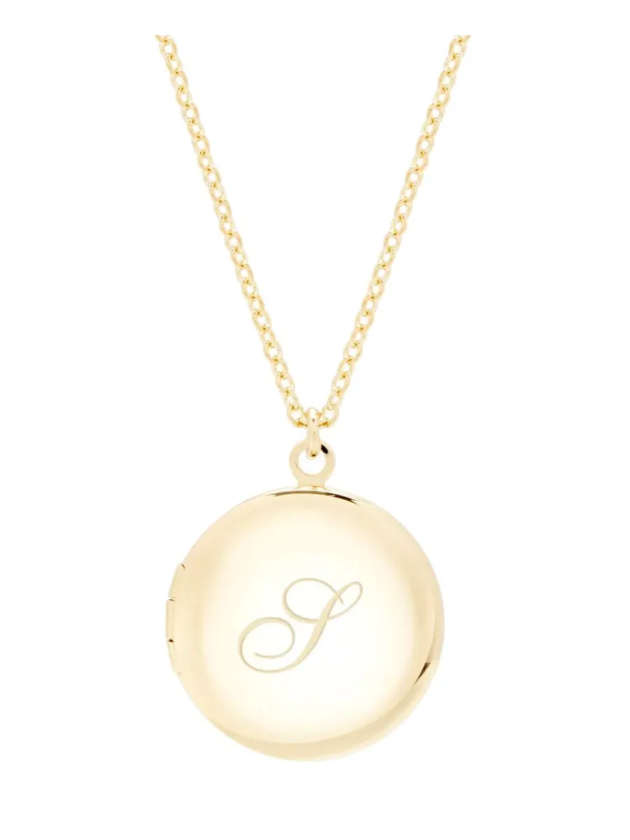 Подвеска-локет с инициалом Isla, 14K золото brook & york — изображение 18 из 19, оттенок золотистый