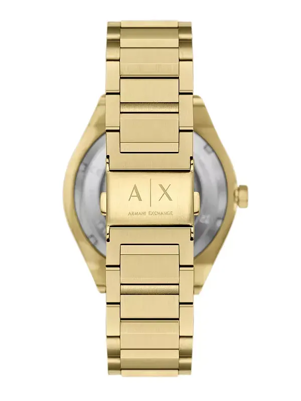 Мужские часы Armani Exchange Sync с автоматическим механизмом из нержавеющей стали золотистого — изображение 3 из 4