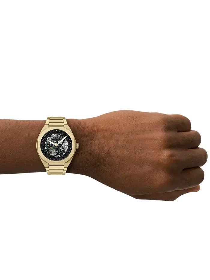 Armani Exchange Men's Sync Automatic золотистый корпус из нержавеющей стали, 44 мм A|X Armani — изображение 5 из 5