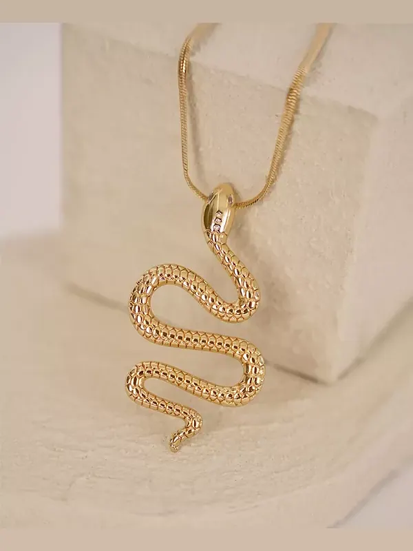 Колье-Чокер с подвеской Serpentina Ettika — изображение 2 из 4, оттенок золото