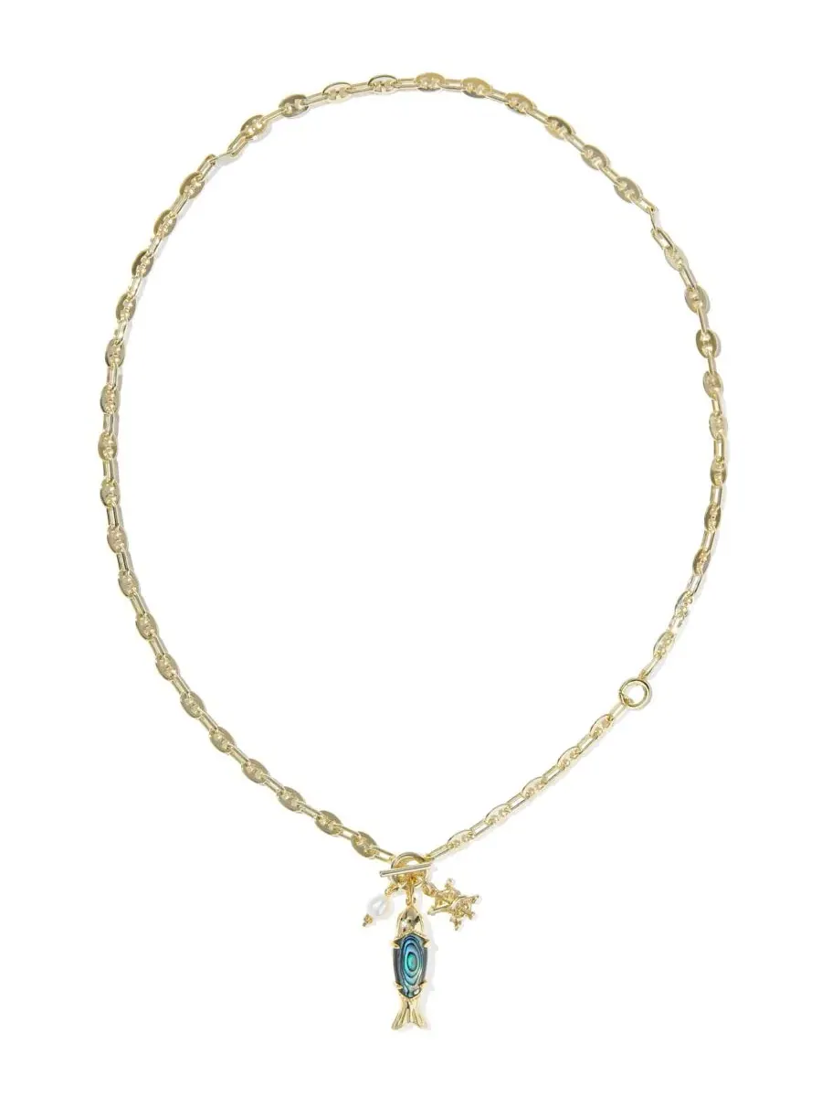 Подвеска с длинным кулоном Parker Fish из 14-каратного золота Kendra Scott — изображение 2 из 4