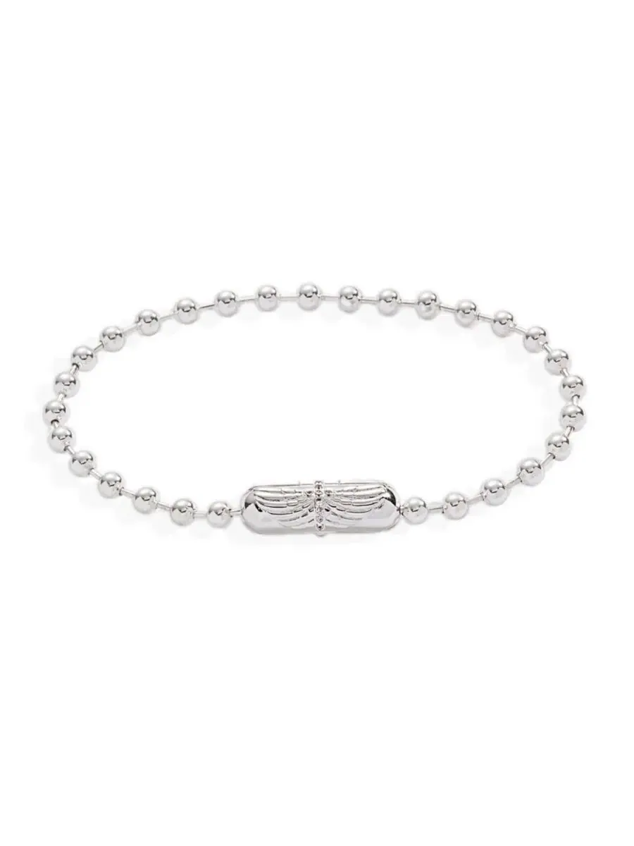 Браслет-цепочка с крестом и крыльями Alex and Ani — изображение 3 из 3, оттенок нет цвета