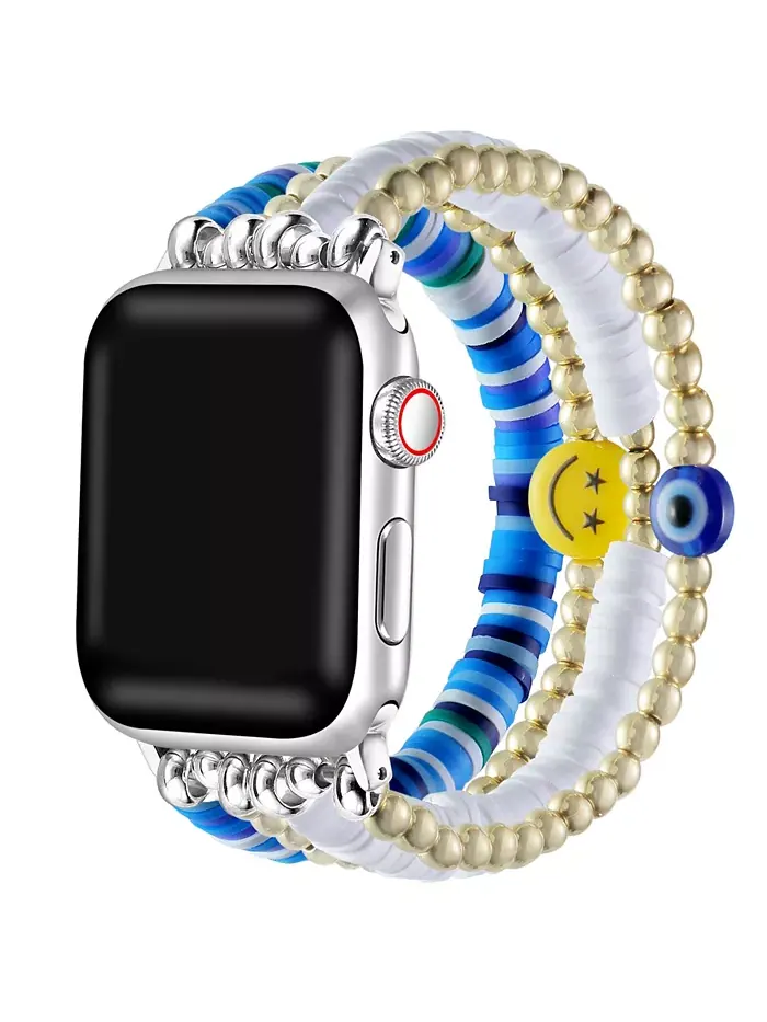 Лучший браслет с бусинами для Apple Watch 44,45,46,49mm Posh Tech — изображение 1 из 3, оттенок синий