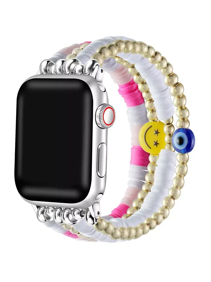 Лучший браслет с бусинами для Apple Watch 44,45,46,49mm Posh Tech — розовый