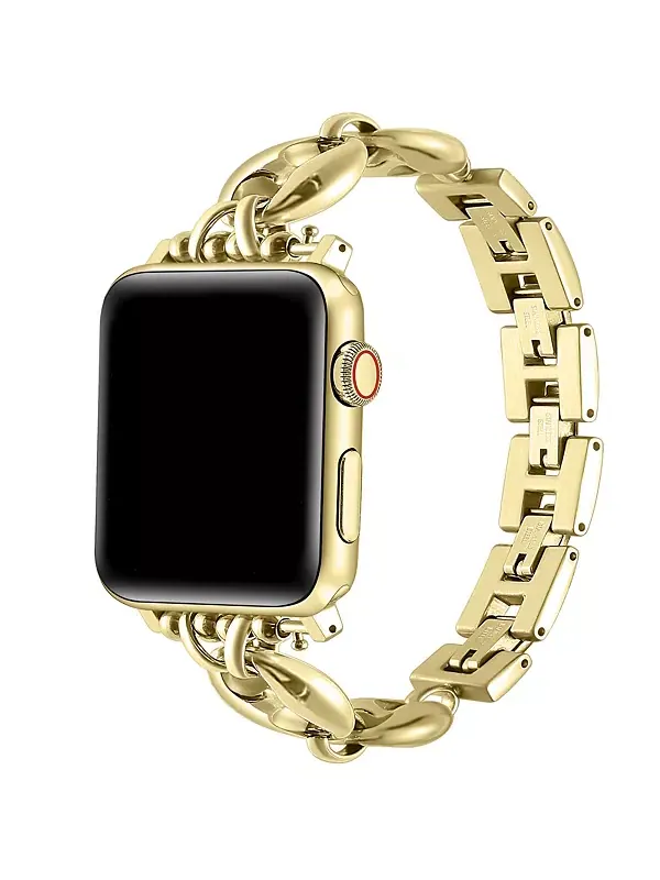 Браслет из нержавеющей стали Poppy для Apple Watch Posh Tech — изображение 2 из 4, оттенок золото