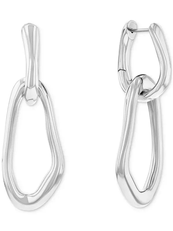Серьги-Подвески с серебряными подвесками и подвесками Calvin Klein — изображение 2 из 3, оттенок серебряный