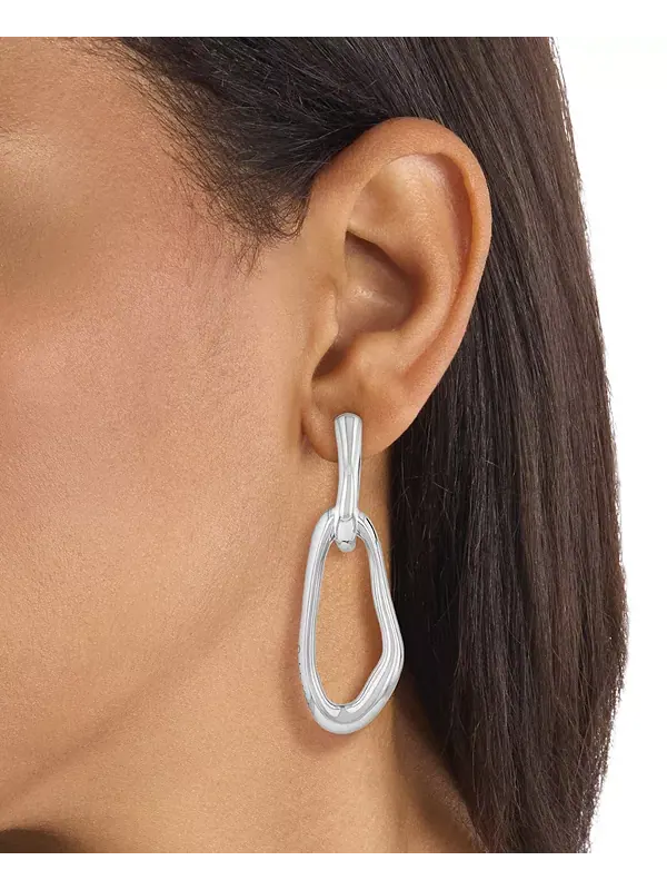 Серьги-Подвески с серебряными подвесками и подвесками Calvin Klein — изображение 3 из 3, оттенок серебряный