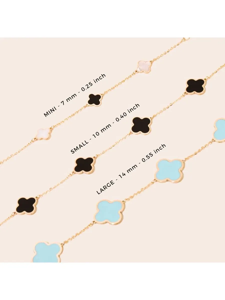 Ожерелье с кулонами из лазурита Lapis Clover Necklace The Lovery — изображение 5 из 7