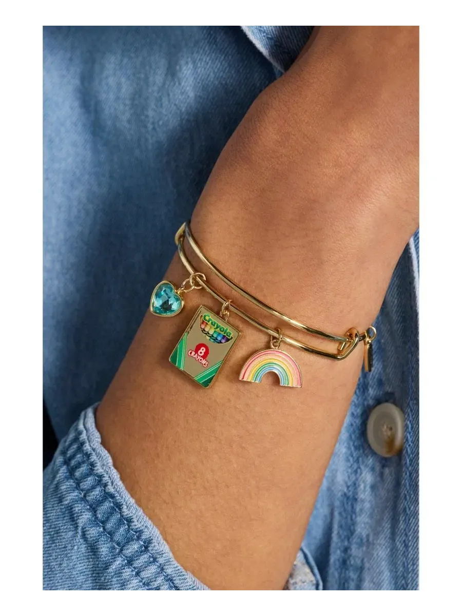 Браслет-манжета с подвесками Crayola 'To Teach Is To Color A Life Forever' Alex and Ani — изображение 3 из 3