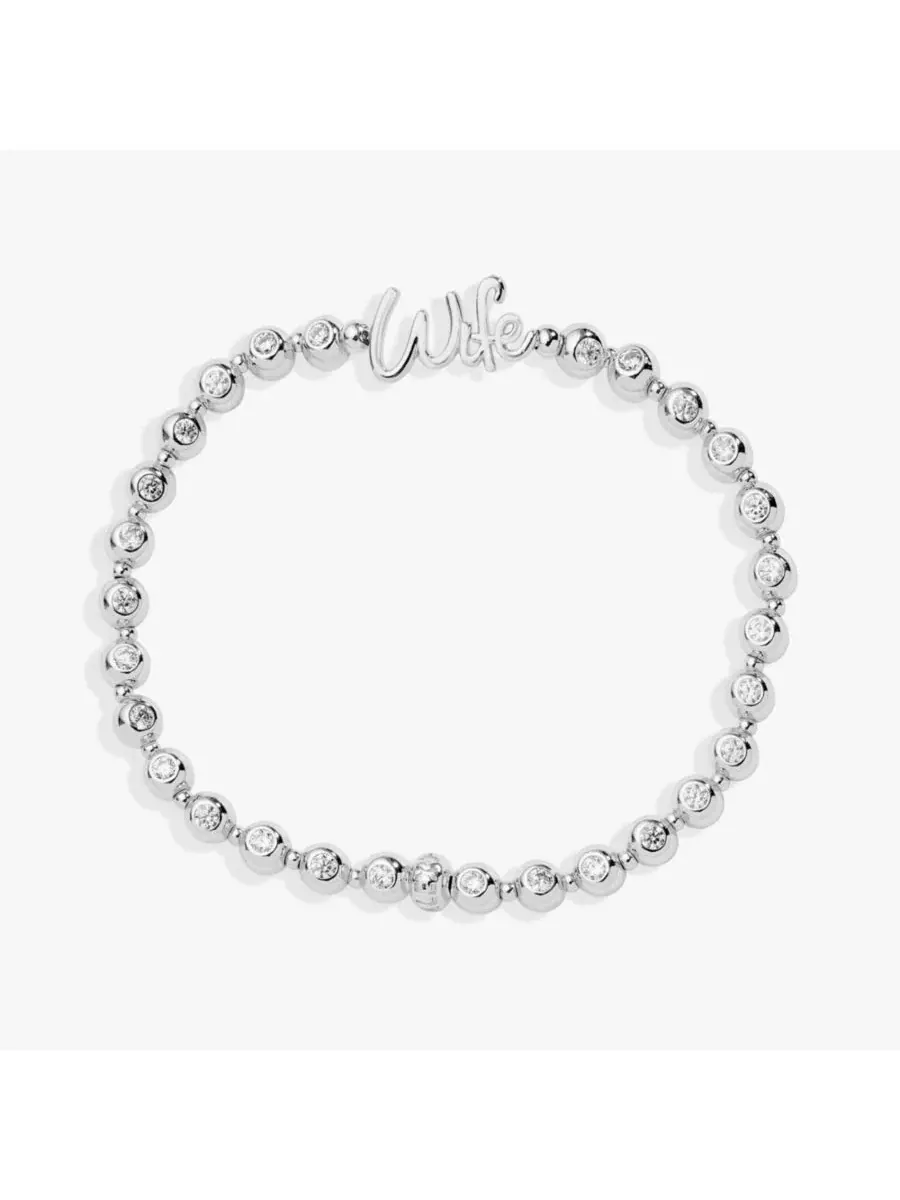 Браслет-стяжка с кристаллами Wife Elongated Alex and Ani — серебристый