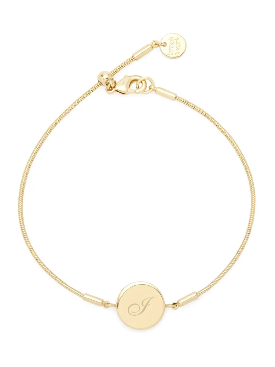 Браслет с инициалами Рен brook & york — изображение 9 из 10, оттенок золотистый