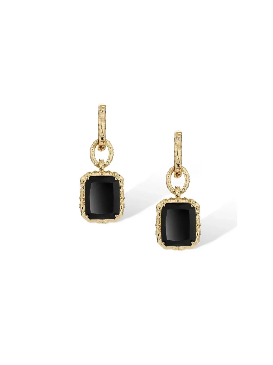 Серьги-подвески с кристаллами Lava RETRO CHIC — черный