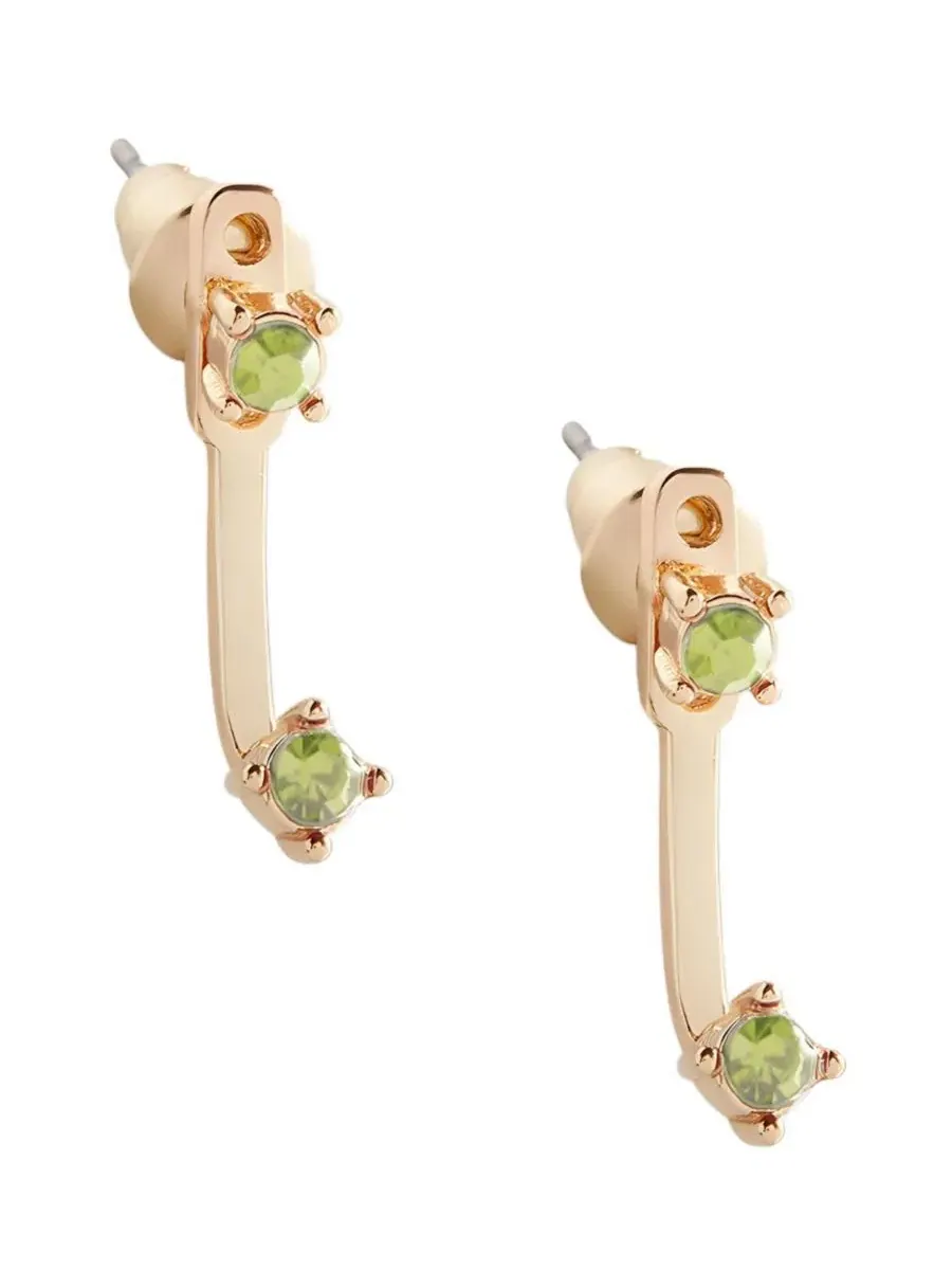 Серьги-подвески с камнями по знаку зодиака Mint & Lily — изображение 1 из 3