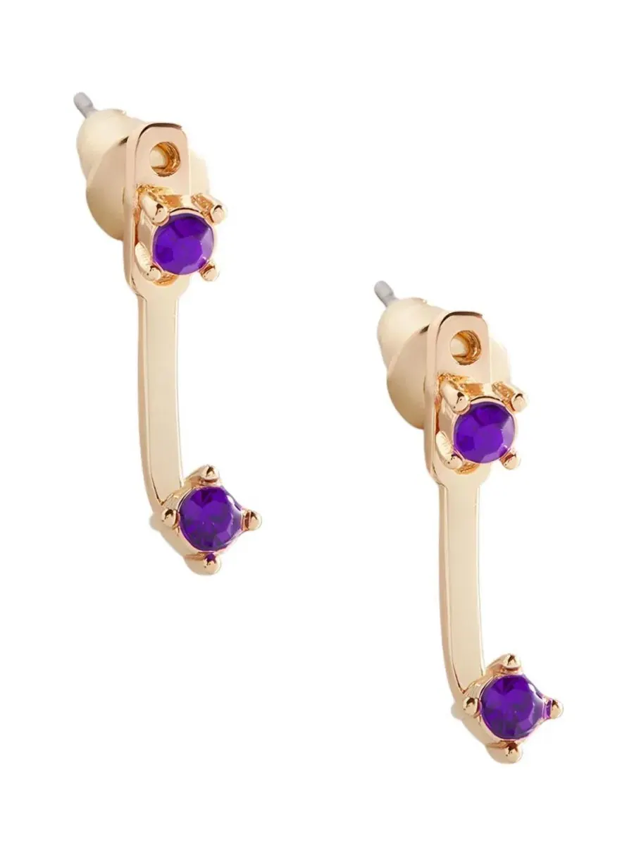 Серьги-подвески с камнями по знаку зодиака Mint & Lily — изображение 1 из 3