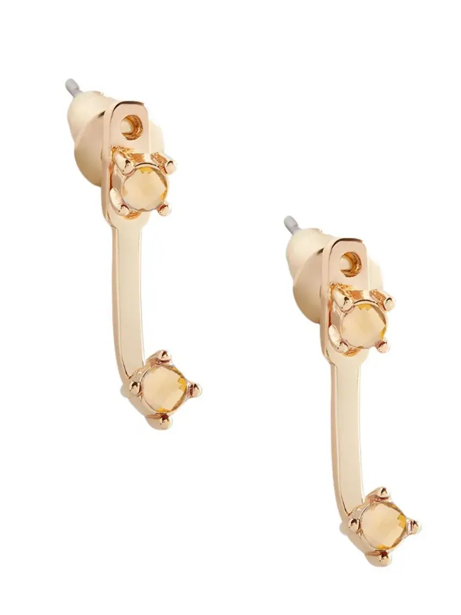 Серьги-подвески с камнями по знаку зодиака Mint & Lily — изображение 1 из 3