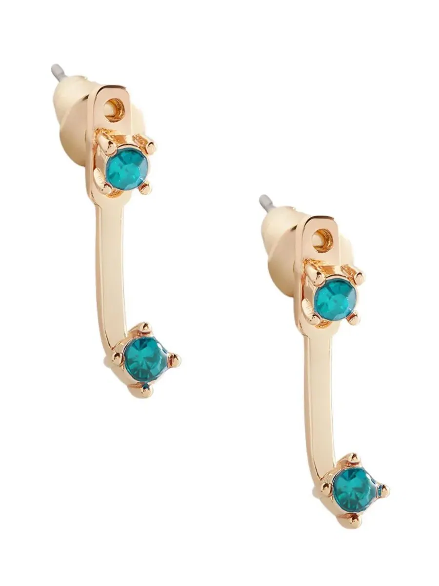 Серьги-подвески с камнями по знаку зодиака Mint & Lily — изображение 1 из 3
