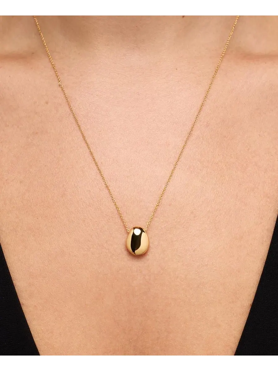 Миниатюрный позолоченный кулон-подвеска Pebble Ana Luisa — изображение 3 из 3, оттенок золото