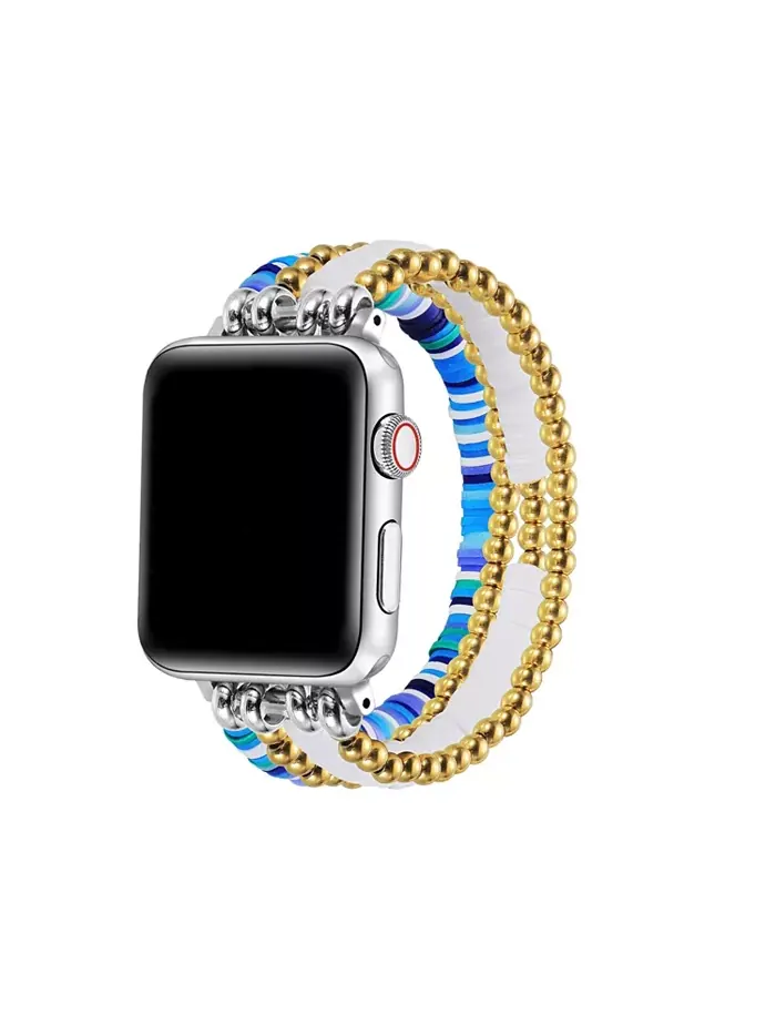 Лучший друг Браслет с бусинами для Apple Watch, подходит для всех моделей Apple Watch Posh Tech — синий