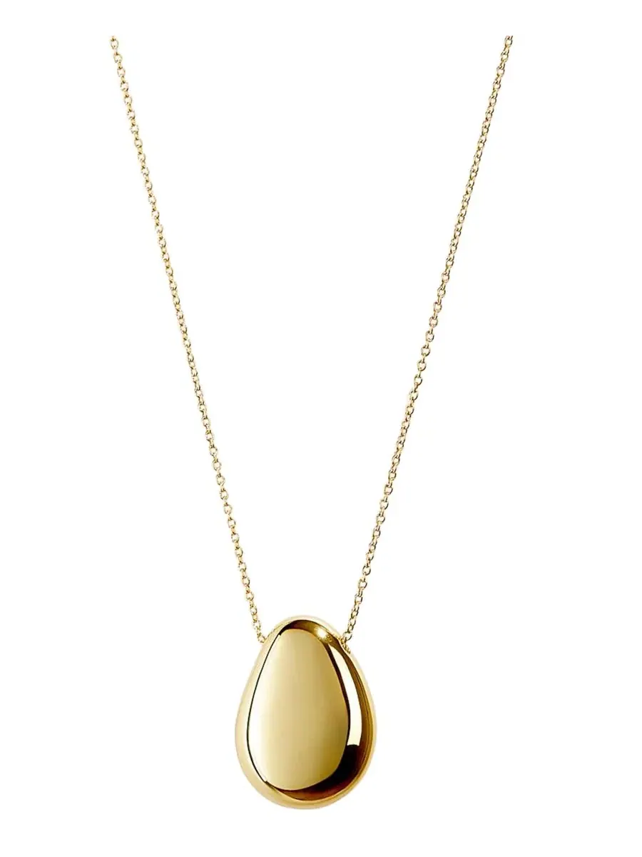 Колье-подвеска 14k с позолотой Pebble Blue Marble Ana Luisa — золотистый