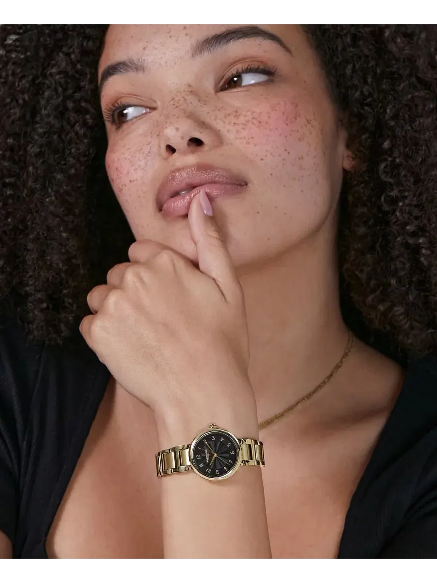 Женские часы с золотистым браслетом Pembroke, 30 мм Olivia Burton — изображение 5 из 7, оттенок черный
