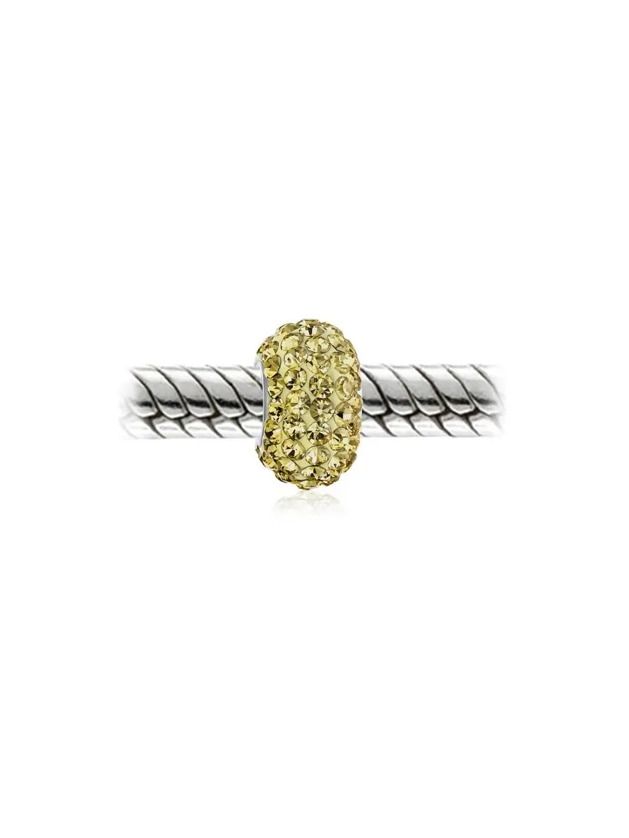 Набор из 2 бусин-распорок с кристаллами из стерлингового серебра 925 пробы Bling Jewelry — изображение 2 из 3
