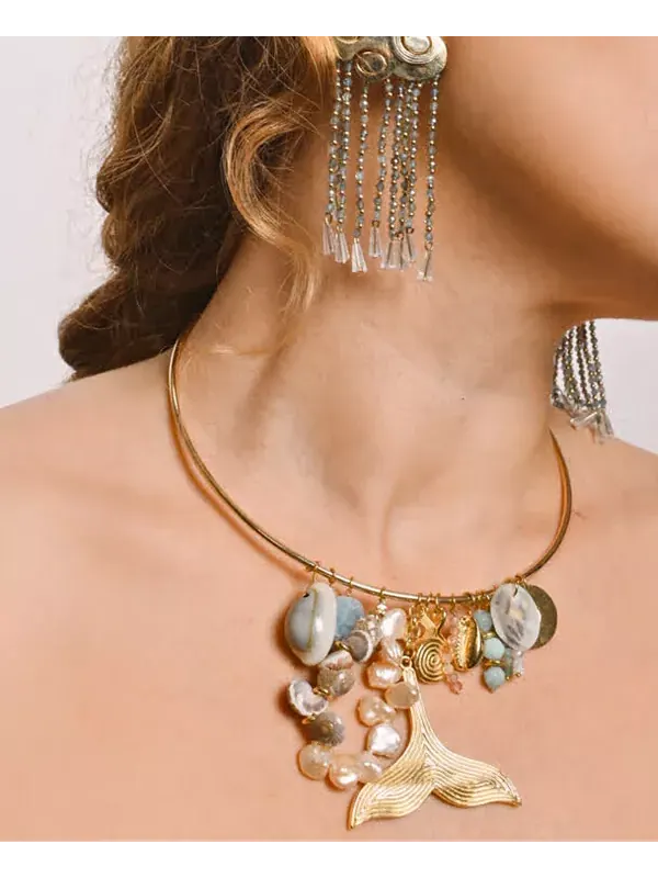 Крупное колье «Диана», покрытое 18-каратным золотом Nectar Nectar New York — изображение 3 из 4