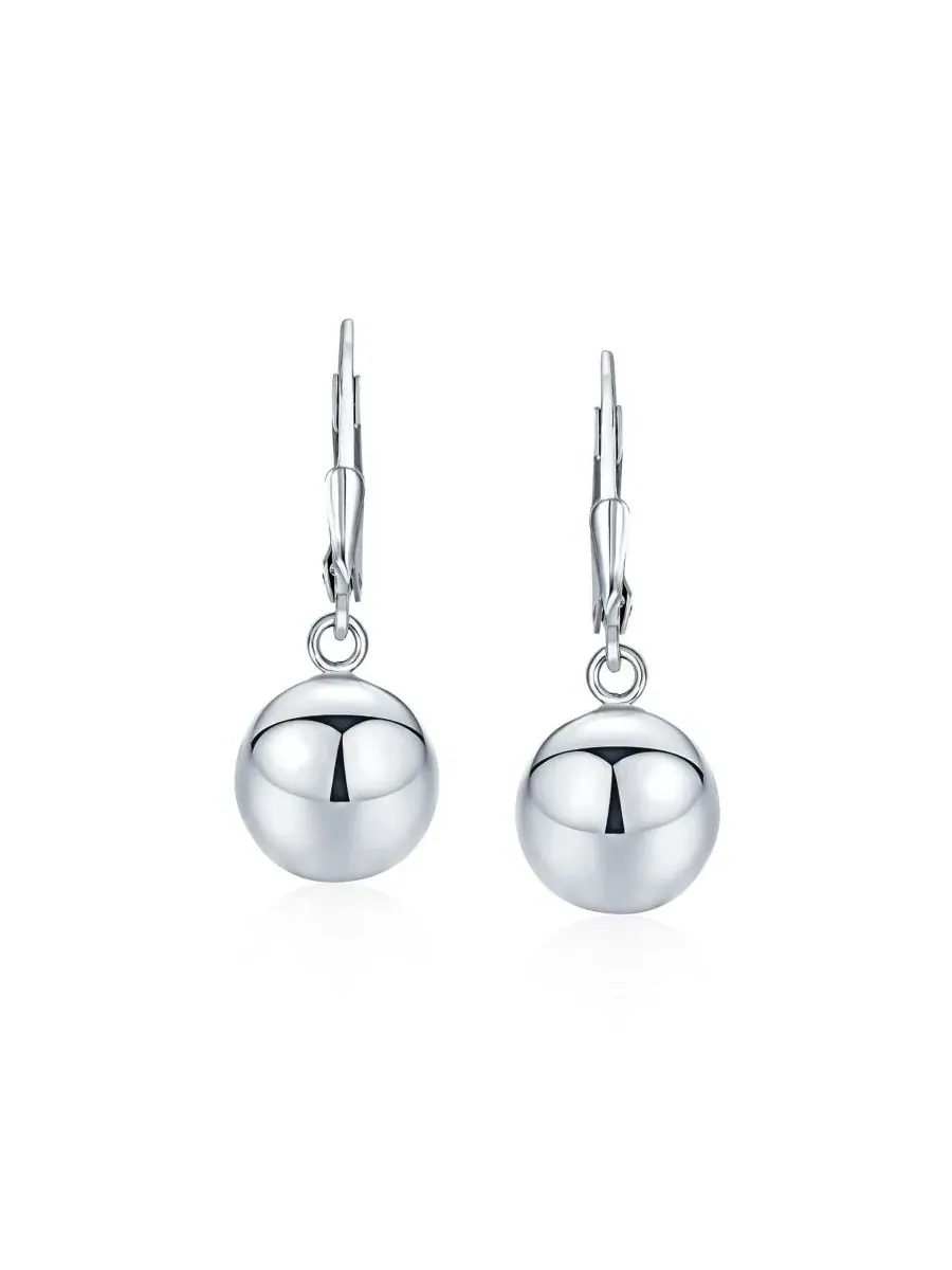 Серьги-пусеты с подвеской из стерлингового серебра, 2 шт. Bling Jewelry — изображение 2 из 4, оттенок серебристый