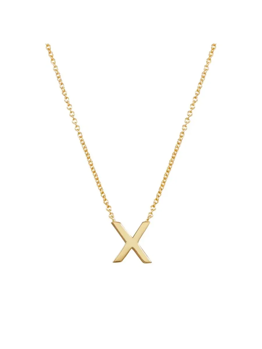 Кулон-буква с цепочкой, модель Letter X Ana Luisa, Letter X — изображение 1 из 4