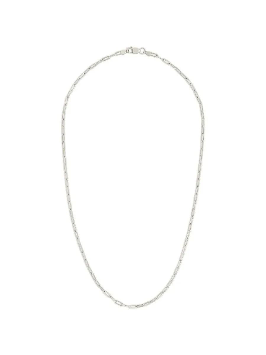 Колье из стерлингового серебра с цепочкой-скрепкой Sterling Forever — изображение 2 из 4, оттенок серебряный