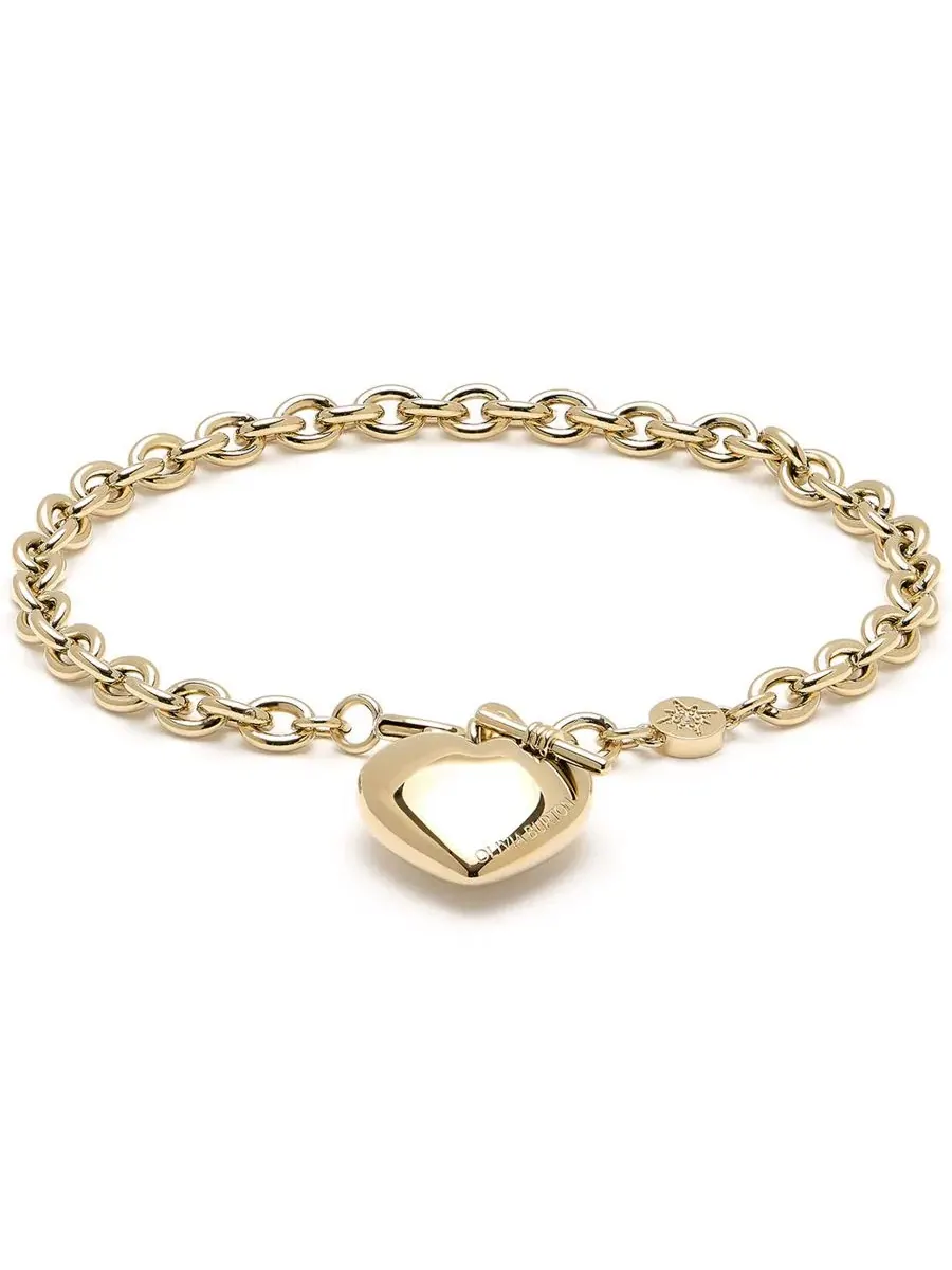Браслет с подвеской-сердцем и узлом Knot Heart Olivia Burton — изображение 2 из 4, оттенок золотистый