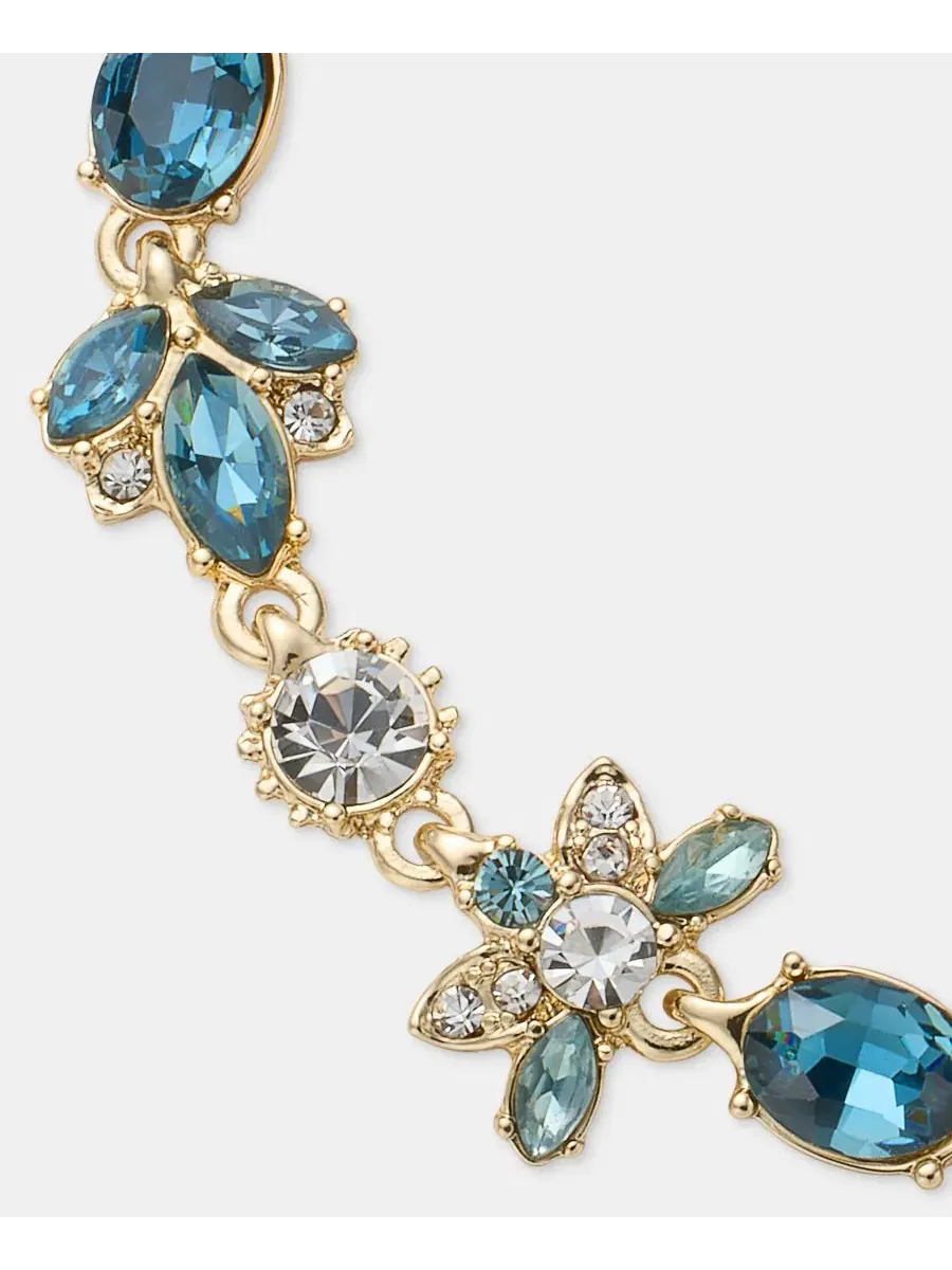 Браслет-гибкий с камнями Stone Flex Marchesa — изображение 2 из 3, оттенок темно-синий