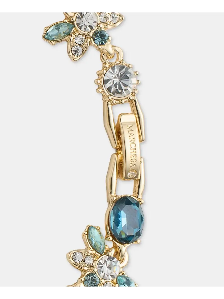 Браслет-гибкий с камнями Stone Flex Marchesa — изображение 3 из 3, оттенок темно-синий