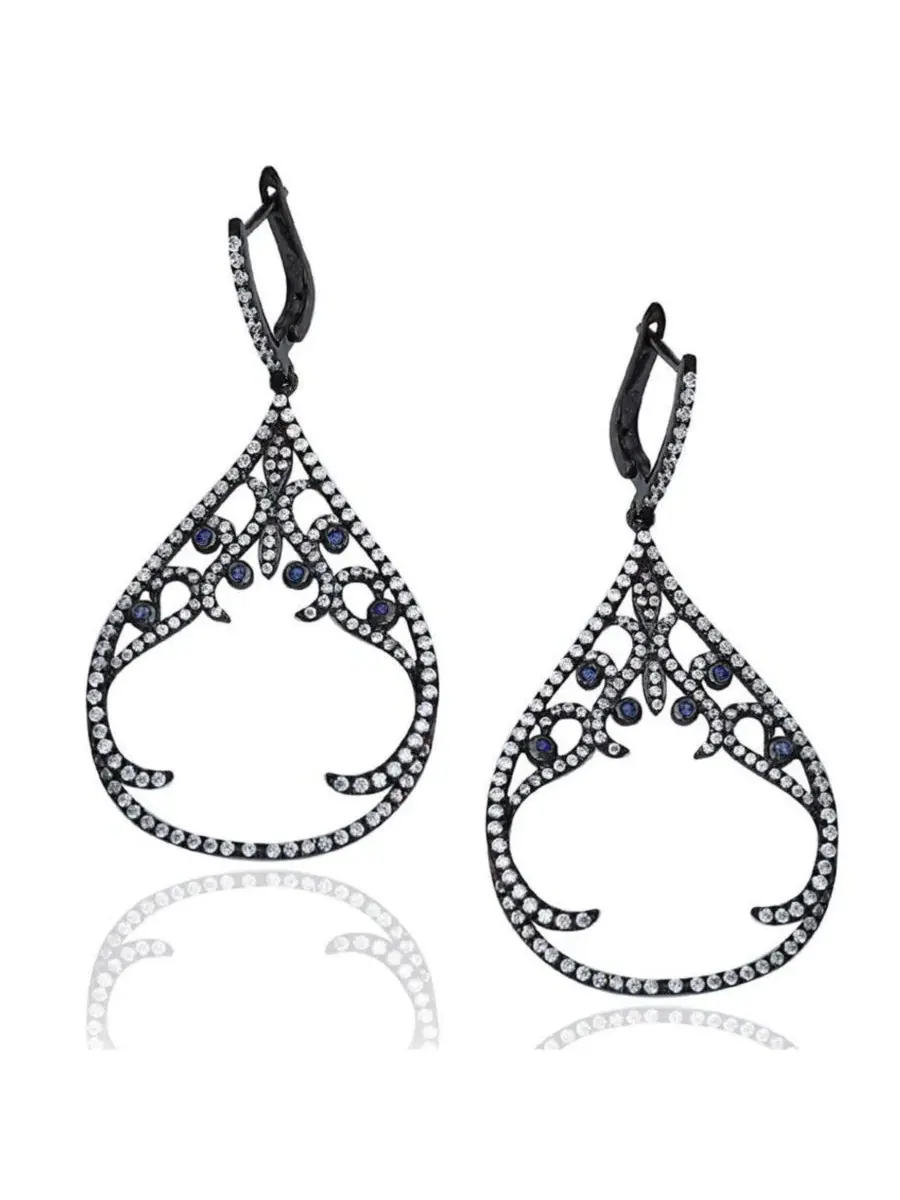 Серьги-капли с цирконием Suzy Levian New York