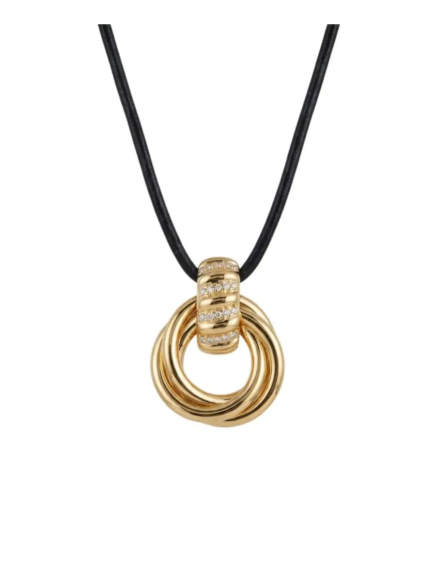 Колье с подвеской-узлом Stone Knot The M Jewelers — золотистый