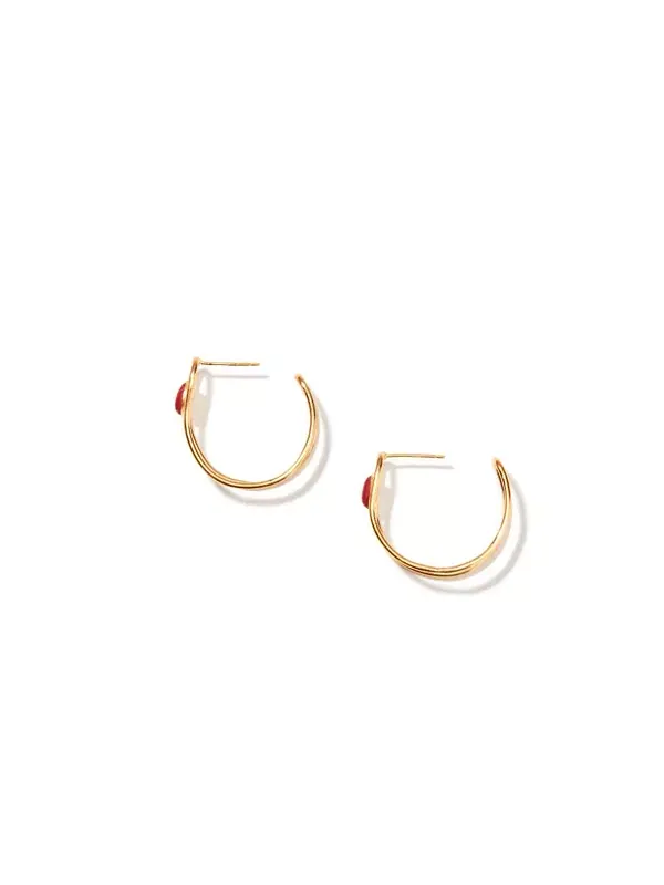 Серьги-Полукольца из коралла Nectar Nectar New York — золотистый