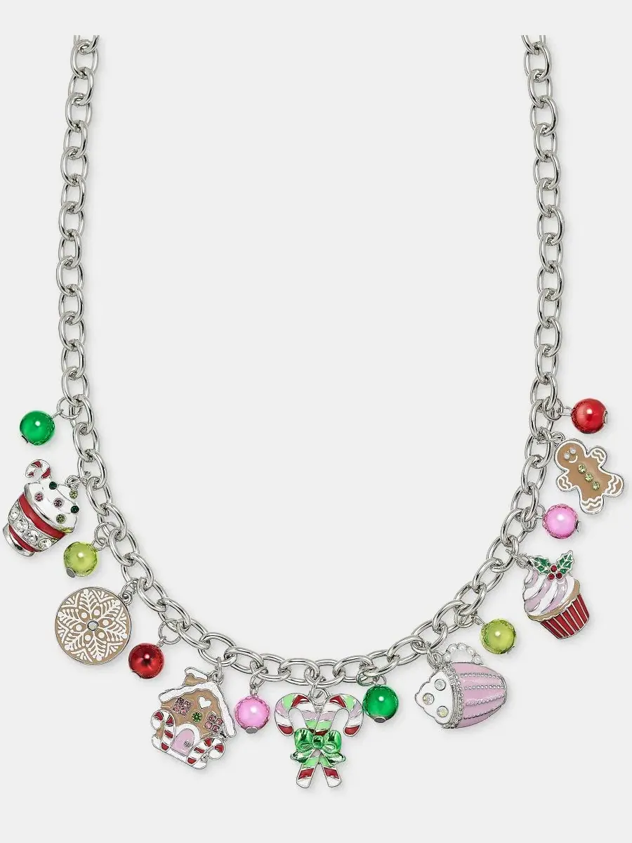 Кулон-подвеска с принтом Treats Statement Charm Holiday Lane — мульти