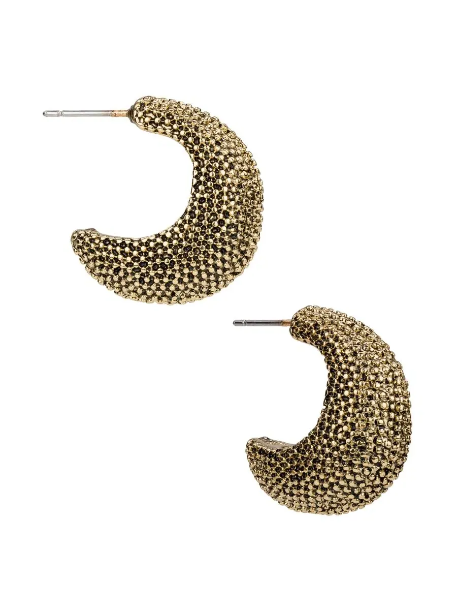 Серьги-кольца J с фактурным дизайном, коллекция Caviar Patricia Nash