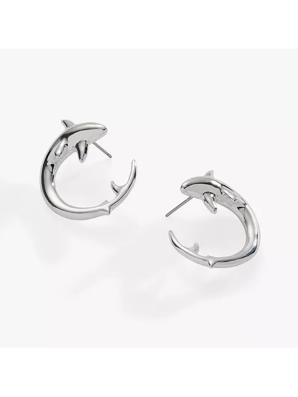 Акула, обруч спереди назад Alex And Ani — изображение 2 из 3, оттенок серебряный