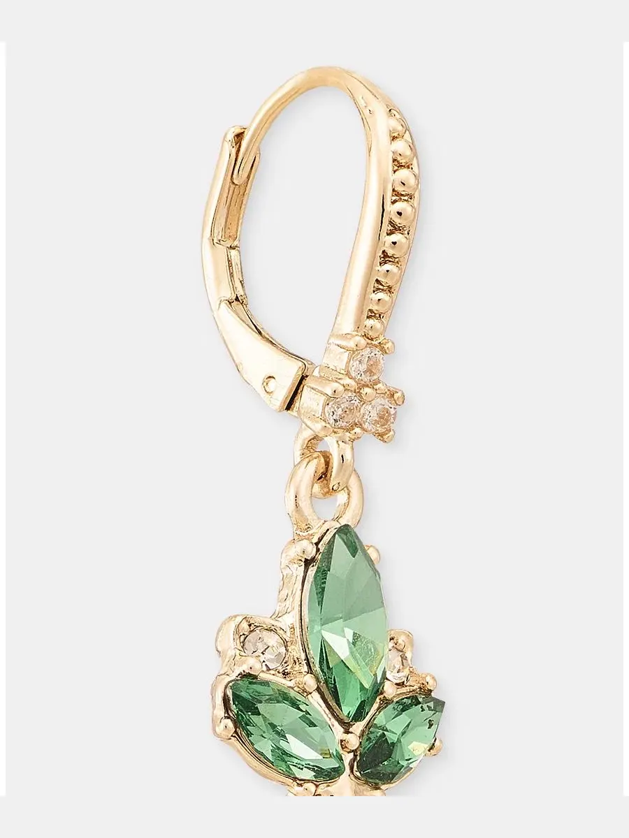 Серьги-подвески Stone Double Drop Marchesa — изображение 4 из 4, оттенок зеленый