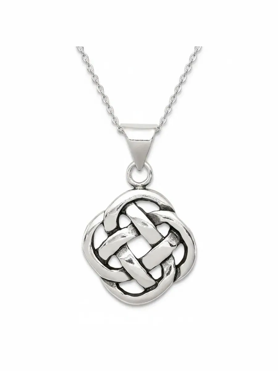 Кулон с кельтским узором, 22x12 мм, 18 дюймов Curata Jewelry
