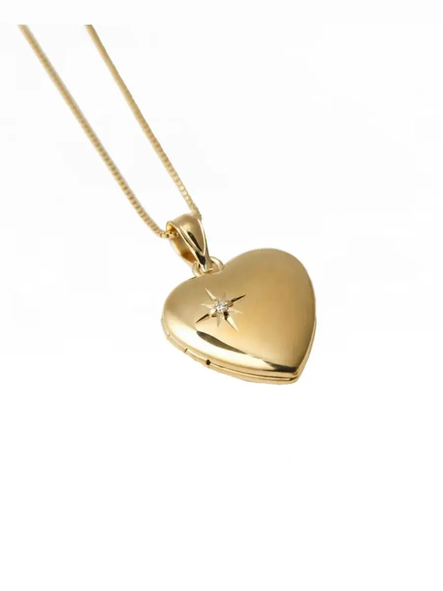 Кулон-медальон с фото, 16 дюймов The M Jewelers — золотистый