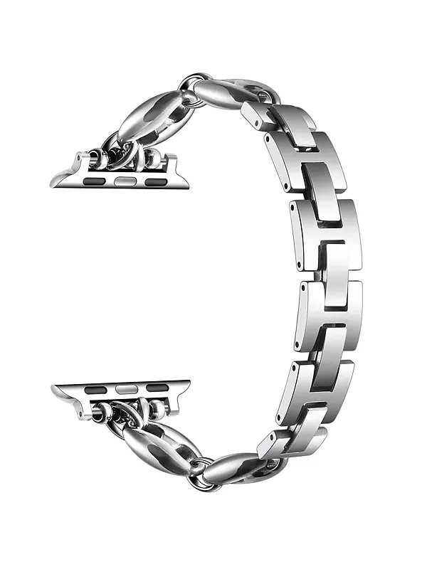 Серебряный браслет из нержавеющей стали для Apple Watch Posh Tech — изображение 3 из 4