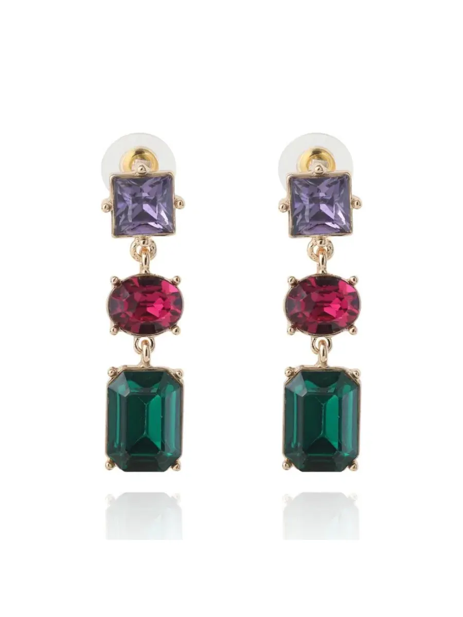 Серьги-подвески BCBG Generation с несколькими драгоценными камнями Bcbgeneration — золотистый
