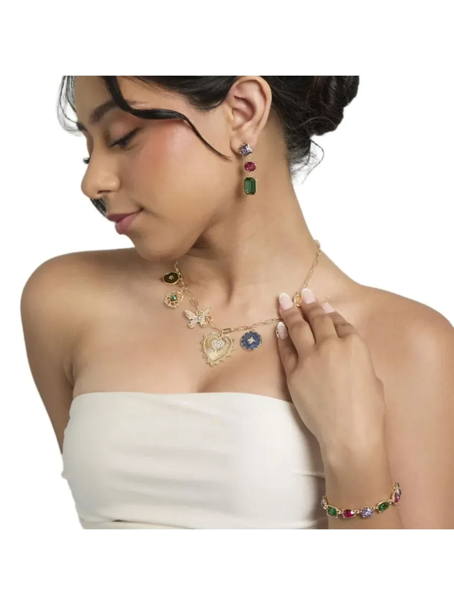 Серьги-подвески BCBG Generation с несколькими драгоценными камнями Bcbgeneration — изображение 2 из 7, оттенок золото