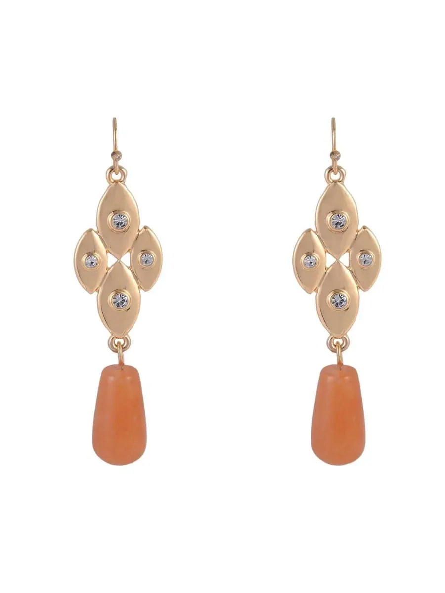 Серьги-подвески из авантюрина Rachel Rachel Roy — изображение 2 из 3, оттенок нет цвета