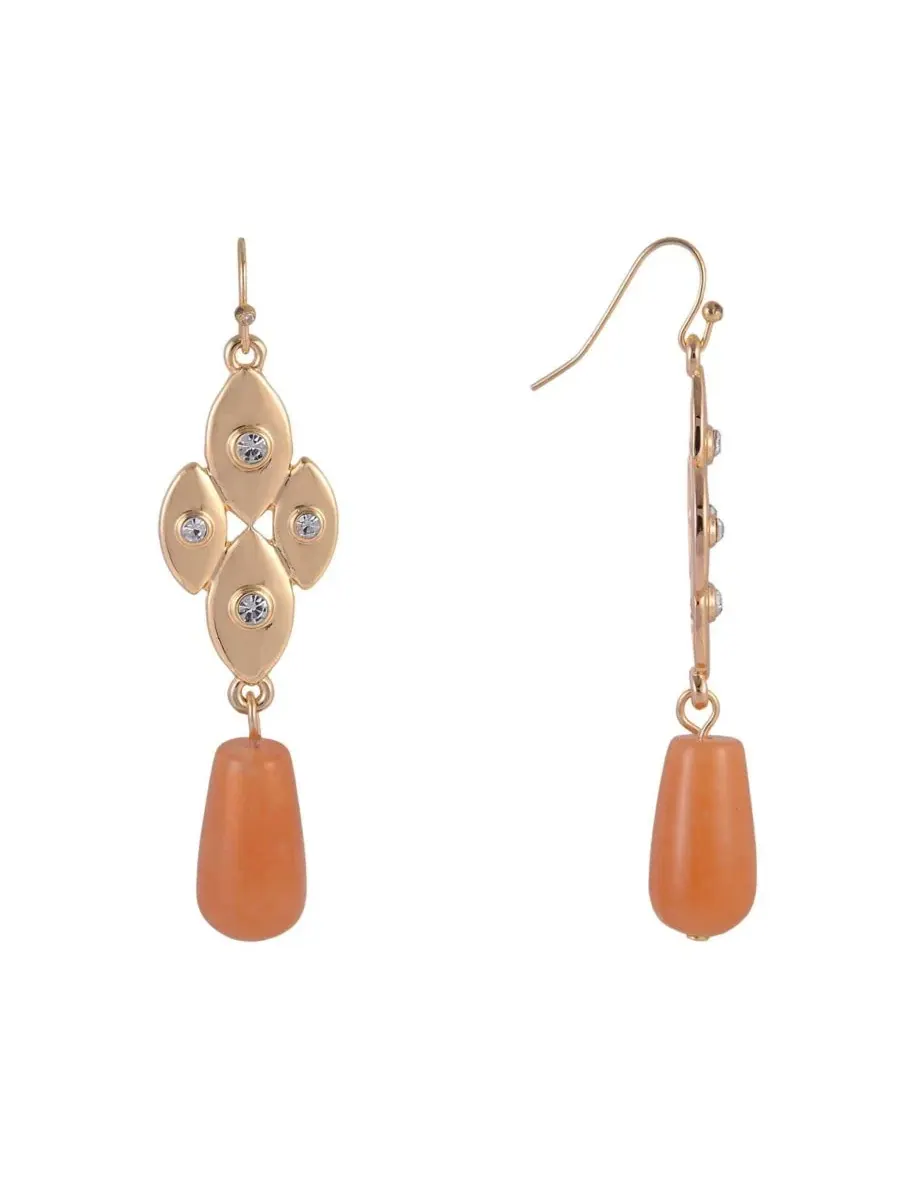 Серьги-подвески из авантюрина Rachel Rachel Roy — изображение 3 из 3, оттенок нет цвета