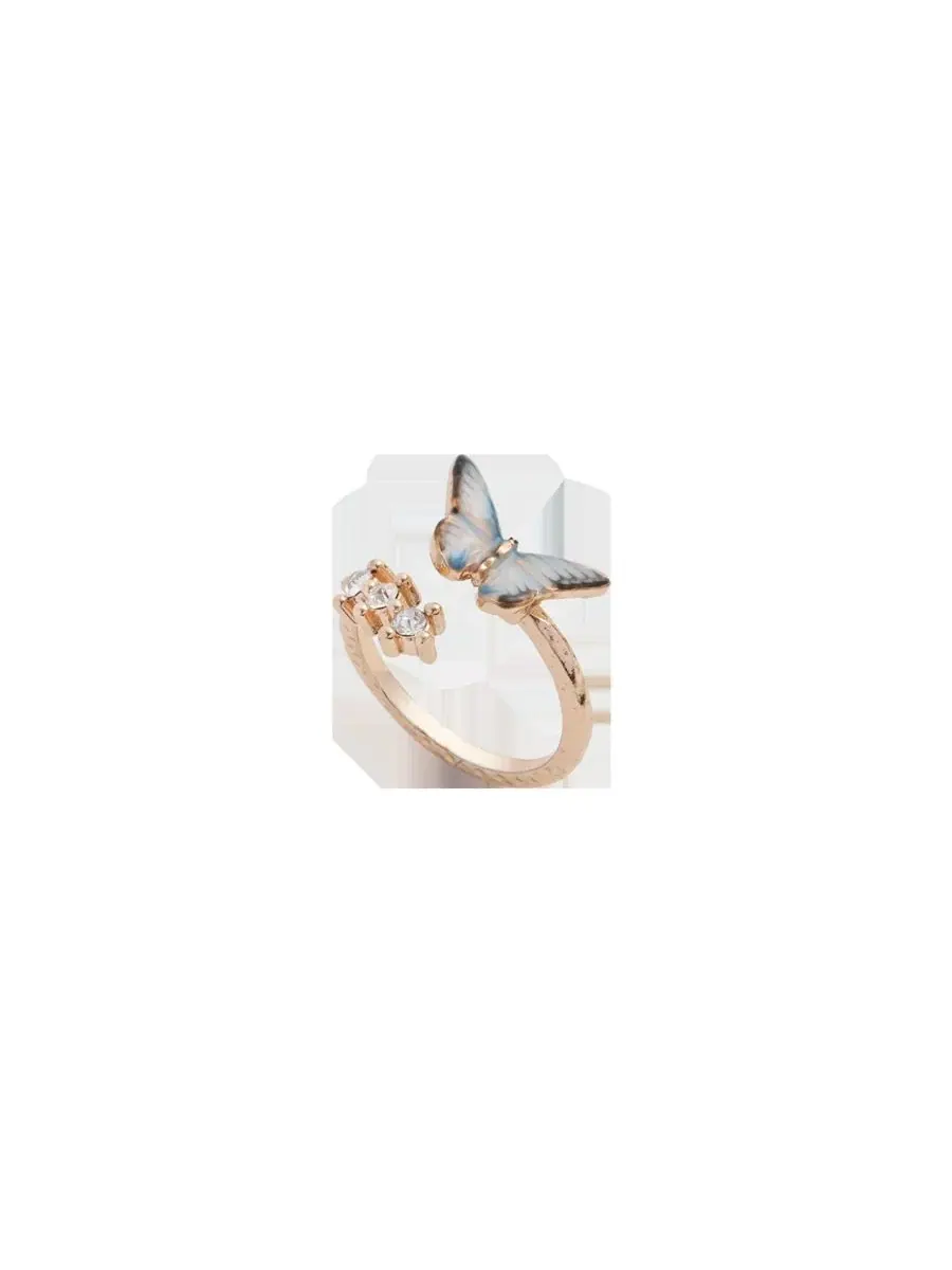 Кольцо с бабочкой из эмали, модель Enamel Butterfly Ring Fable England